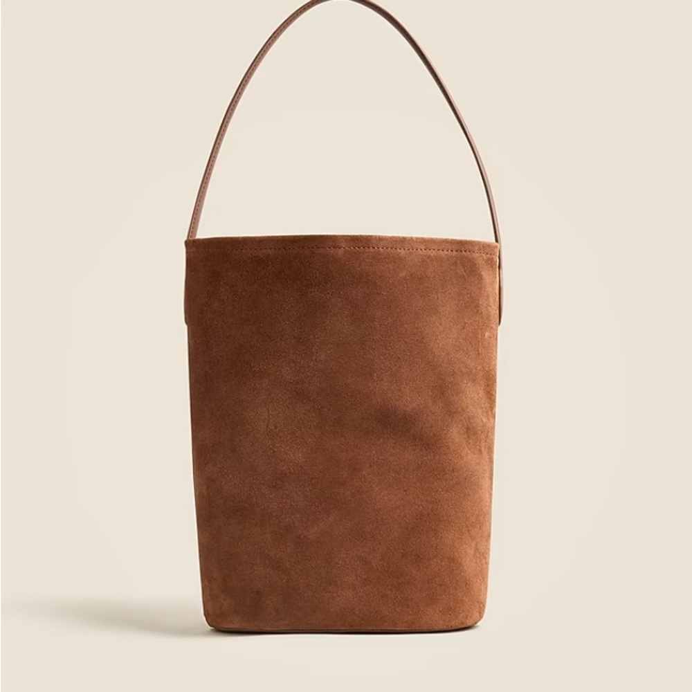 J Crew Berkeley bucket bag in leather and suede